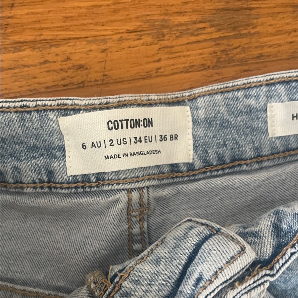 Cotton On Light Blue Jean Shorts - Picture 2 of 4